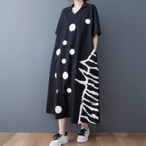 שמלה קיץ מנוקד